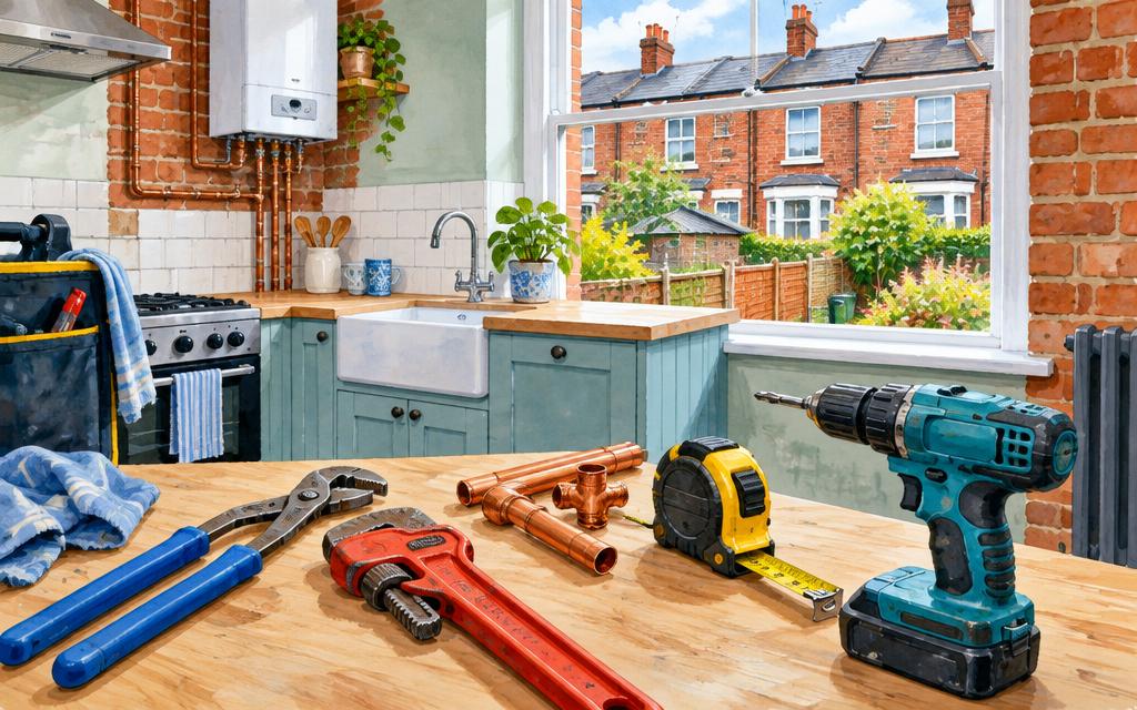 Artist's impression of trades & home in Leicester; illustrative, not a specific business