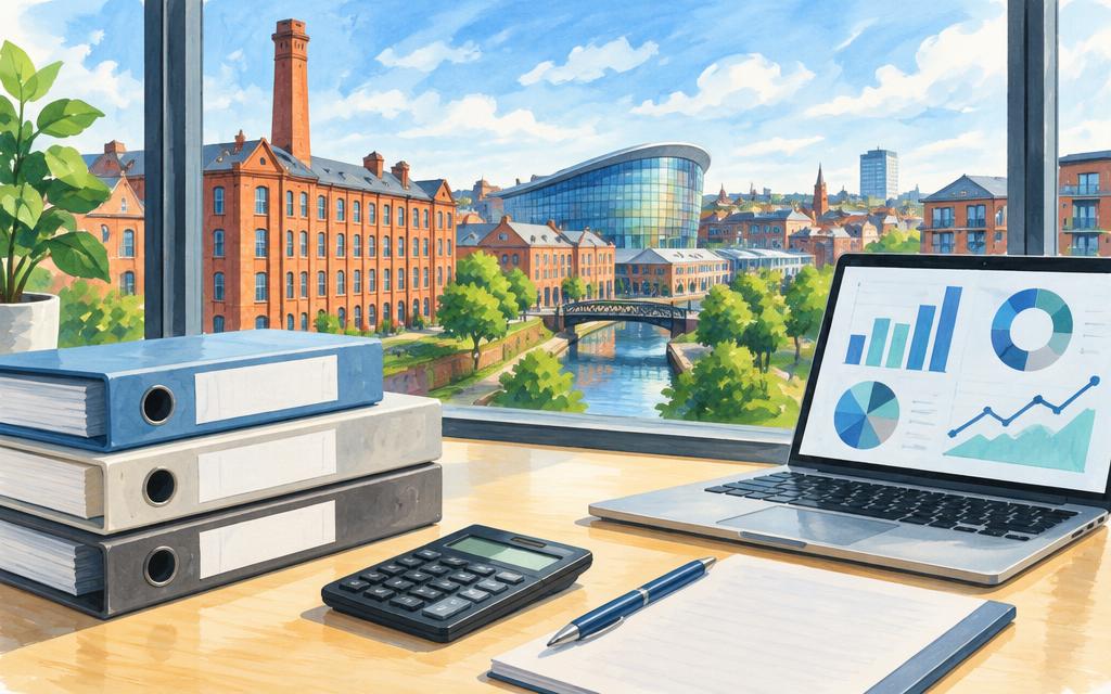 Artist's impression of professional services in Leicester; illustrative, not a specific business